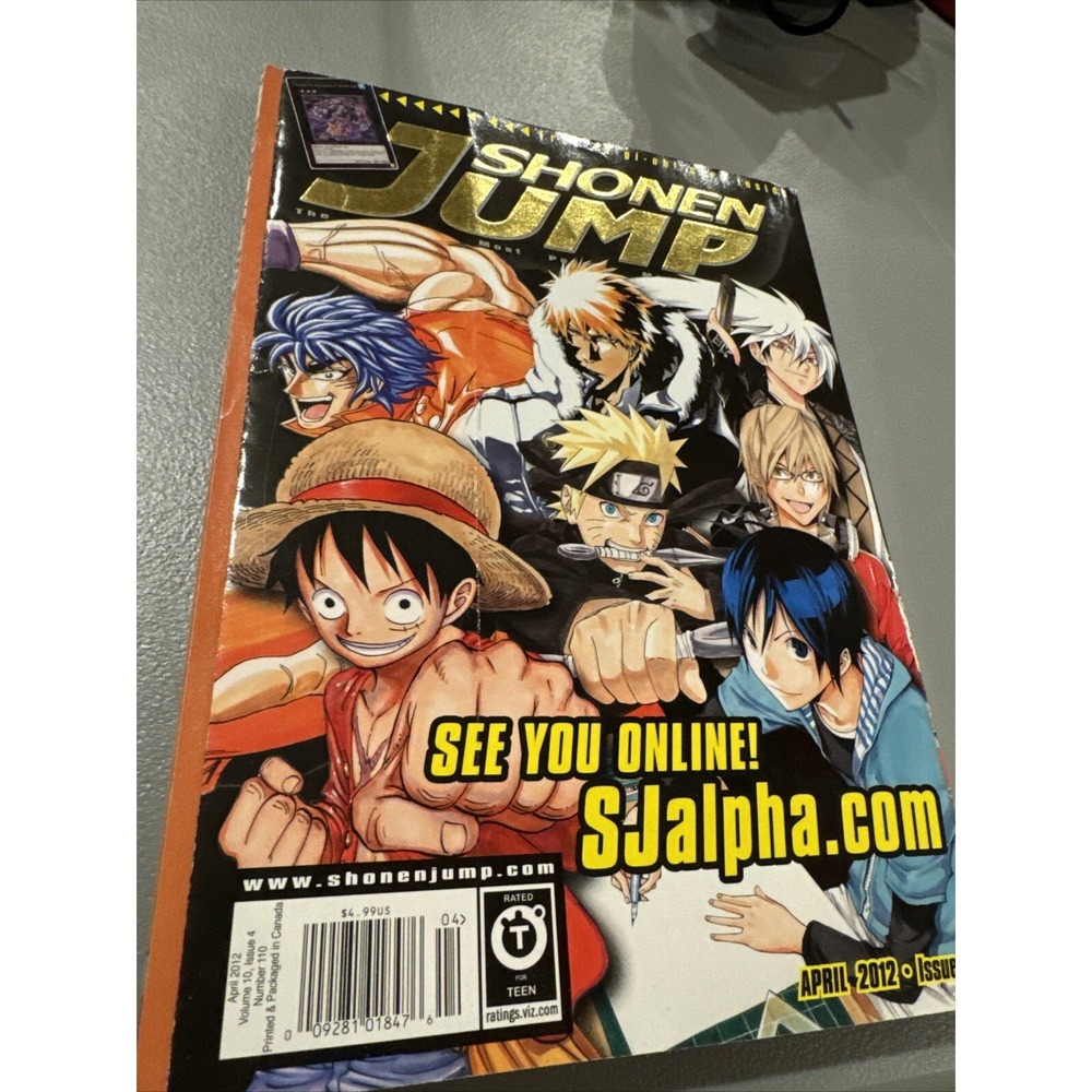 Shonen Jump Magna Mag.  #110 April 2012 Volume 10 Issue 4 CARD INCLUDED! RARE!!